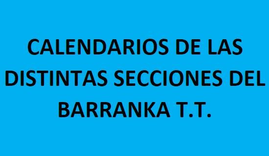 Calendarios Barranka 2.024